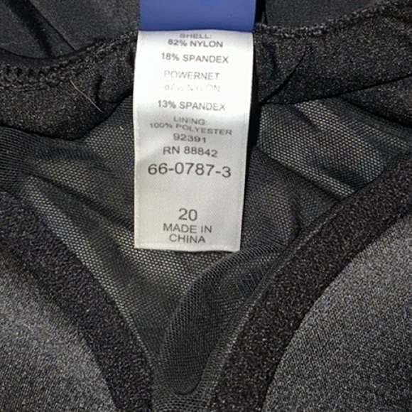 Swimsuits For All Bright Floral Ruched Underwire One Piece Swimsuit Women 20 NWT - Picture 11 of 15